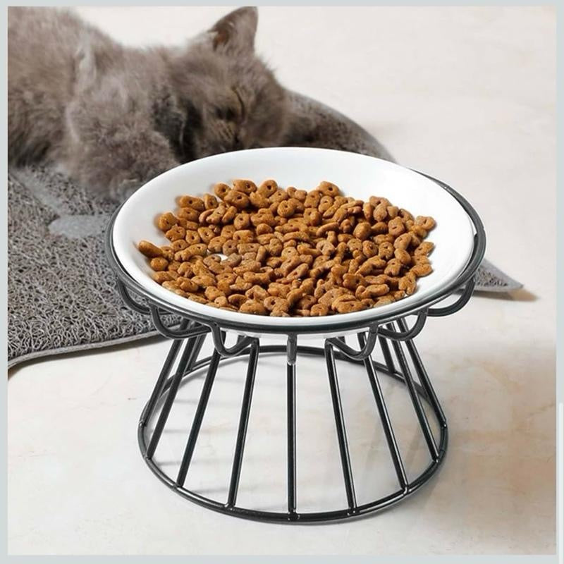 Cat Bowl with Elevated Design for Enhanced Feeding Comfort and Stability