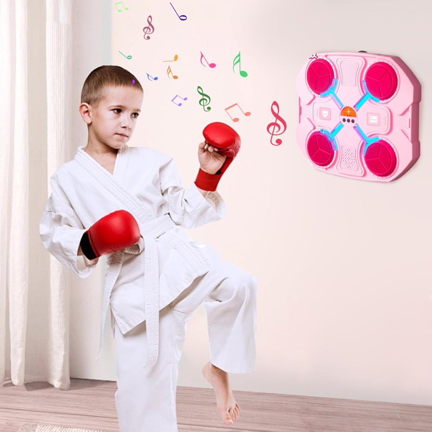 Music Boxing Machine,Music Boxing Machine with Music, Smart Bluetooth Music Boxing,Musical Boxing For Kids