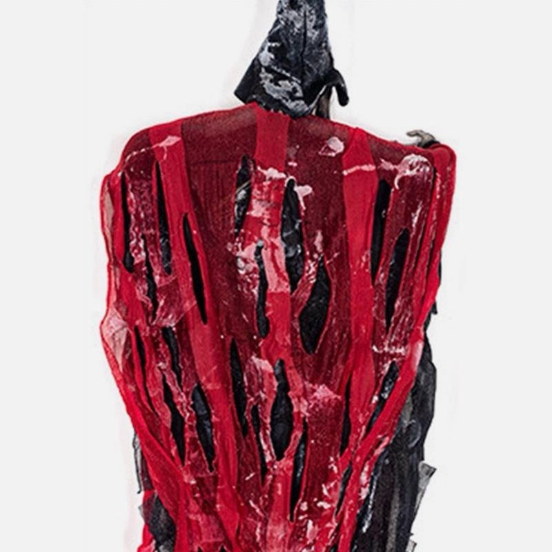 28inch Halloween horrific Hanging Ghost Decor Ghost with LED Glowing Eyes