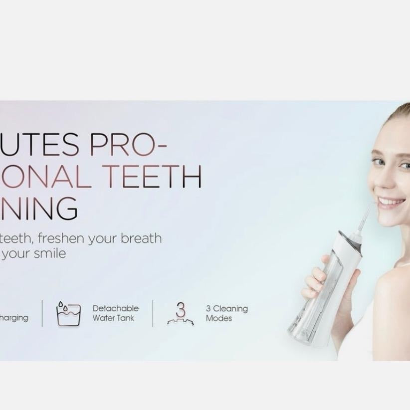 Water Flosser for Teeth Cordless Dental Oral Irrigator 3 Modes WF300