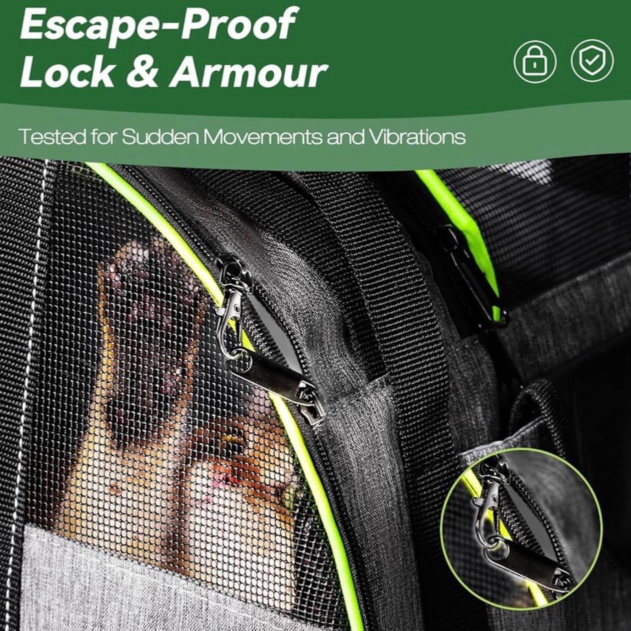 Pawtasy Cat & Dog Carrier Backpack 2-in-1 Pet Carrier for Cats/Small Dogs, Soft-Sided Cat Bag With Multi-entrance Foldable Puppy Dog Backpack for Cars, Hiking & Travel and Outdoor Use (Up to 8kg)