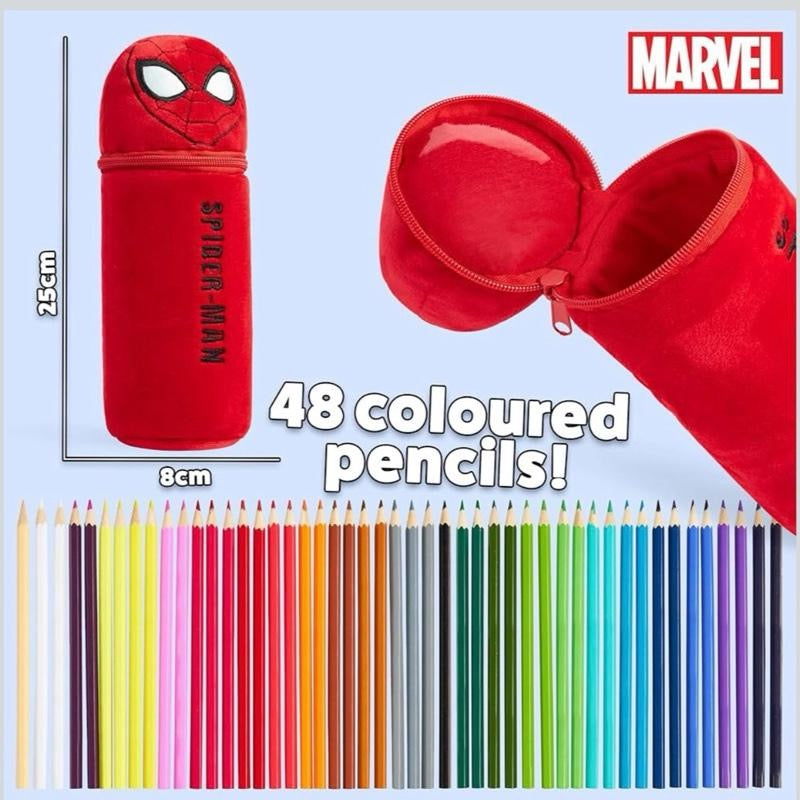 Coloured Pencils with Pencil Case 48 Pcs Colouring Set