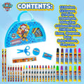 Paw Patrol 50 Piece Drawing Case with Felt Tip Colouring Pens, Children's Paint and Coloured Pencils for Children's Crafts