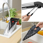 5-in-1 Adjustable Mandoline Slicer – Stainless Steel Vegetable Cutter with Safety Gloves & Non-Slip Base