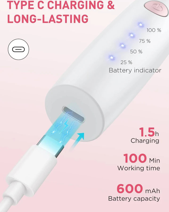 Facial Hair Remover for Women,4-in-1 Bikini Trimmer Women,USB C Mini Lady Shavers with 4-Level Battery Indicator