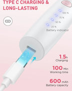 Facial Hair Remover for Women,4-in-1 Bikini Trimmer Women,USB C Mini Lady Shavers with 4-Level Battery Indicator