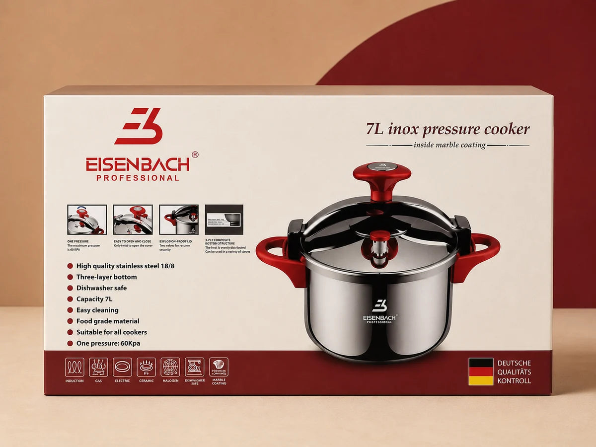 Eisenbach Pressure cooker 5L with Marble coating
