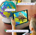 PlayShifu Interactive Dinosaur Toys - Orboot Dinos (Globe + App) 50 Dinosaurs, 500+ Facts | Educational Dinosaur Toys For Kids 5-7 | 4 5 6 7 8 year old Birthday Gifts (Works with tabs/mobiles)