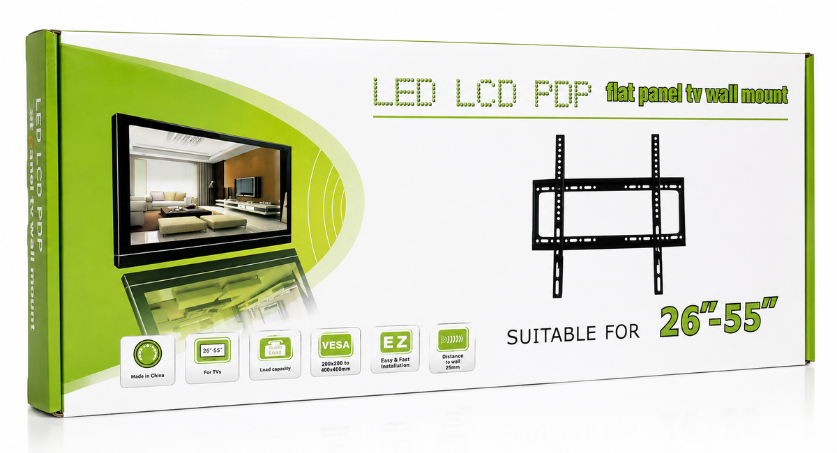 26”–55” Flat Panel TV Wall Mount Bracket