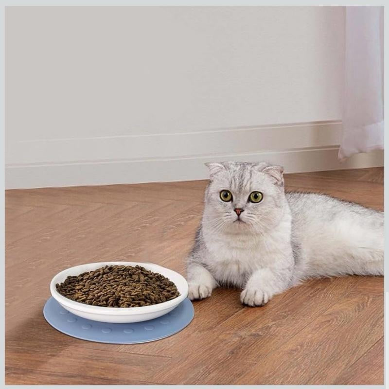 Cat Bowl with Elevated Design for Enhanced Feeding Comfort and Stability
