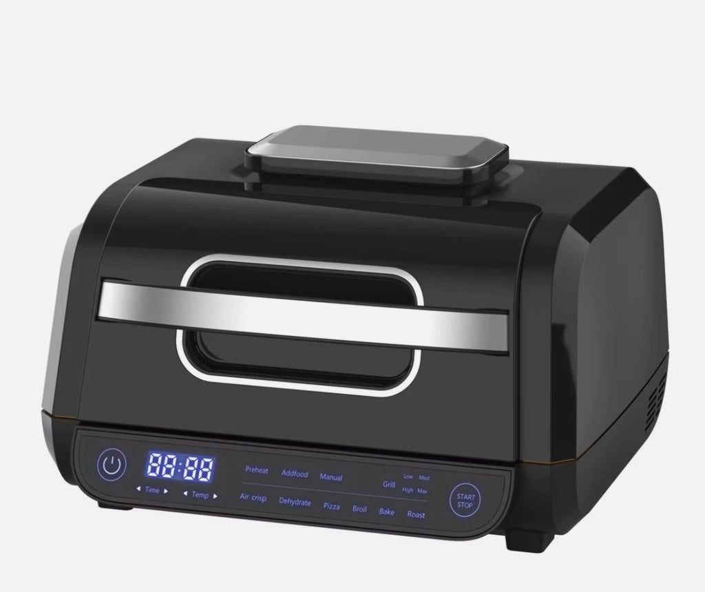 TopStrong 8-in-1 Digital Health Grill & Air Fryer Family Sized black 1700w new