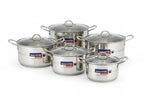 Grace Kitchen Super Set Cookware – 10 Pieces Aluminium Casserole Set