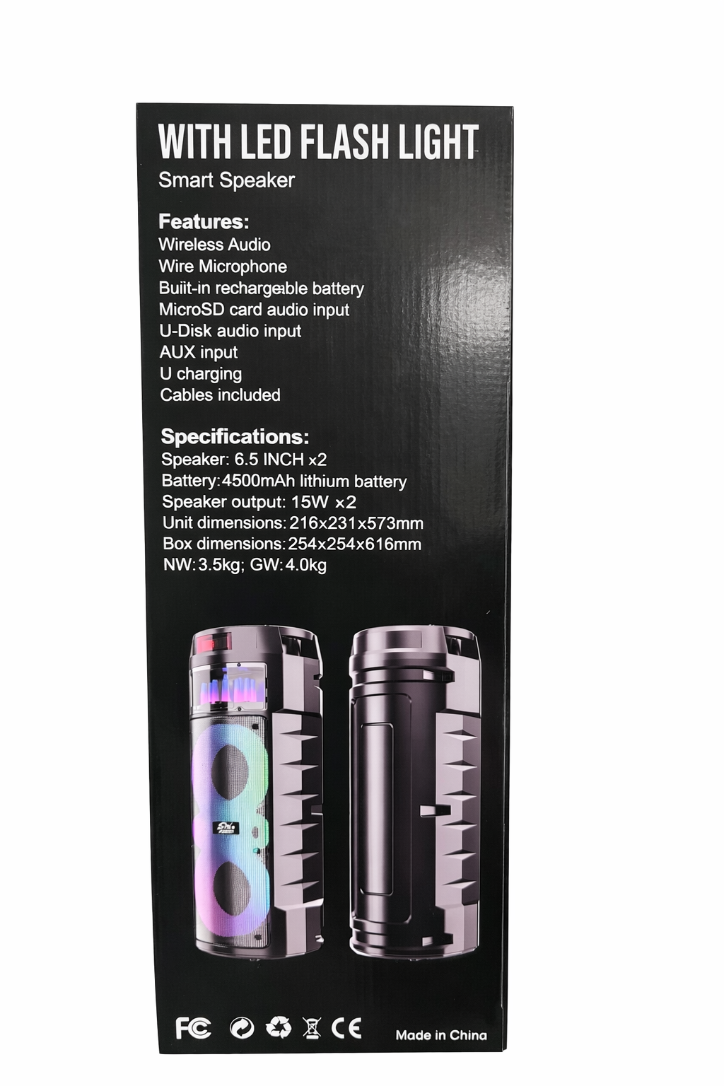 Sing-e Bluetooth speaker with RGB lights