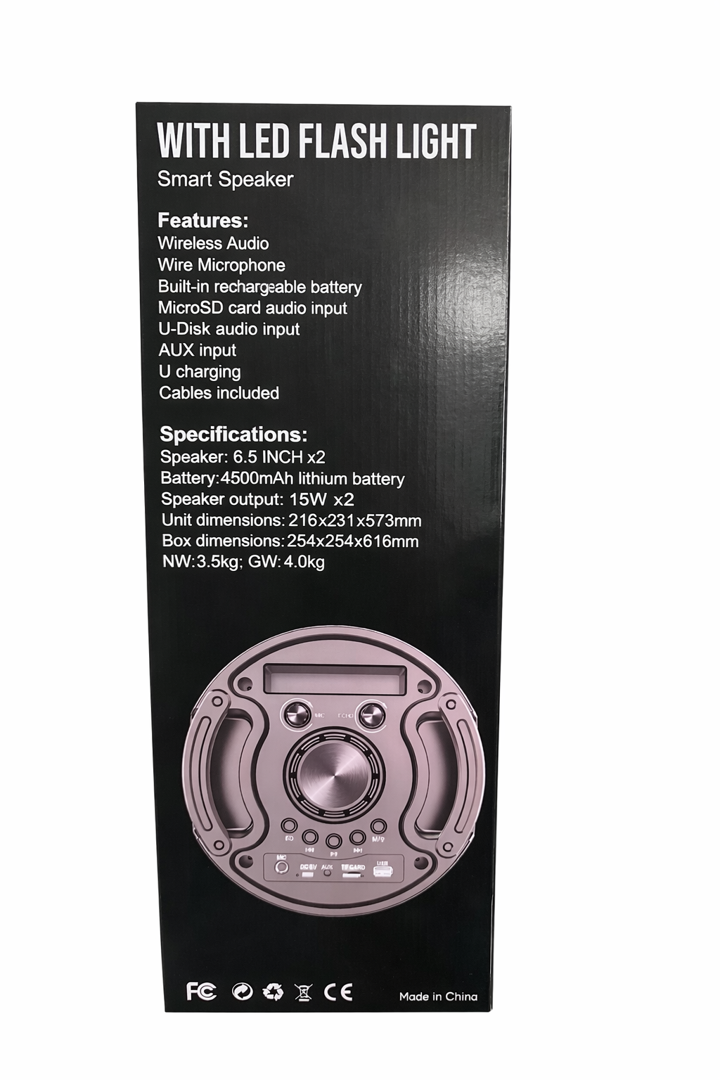 Sing-e Bluetooth speaker with RGB lights