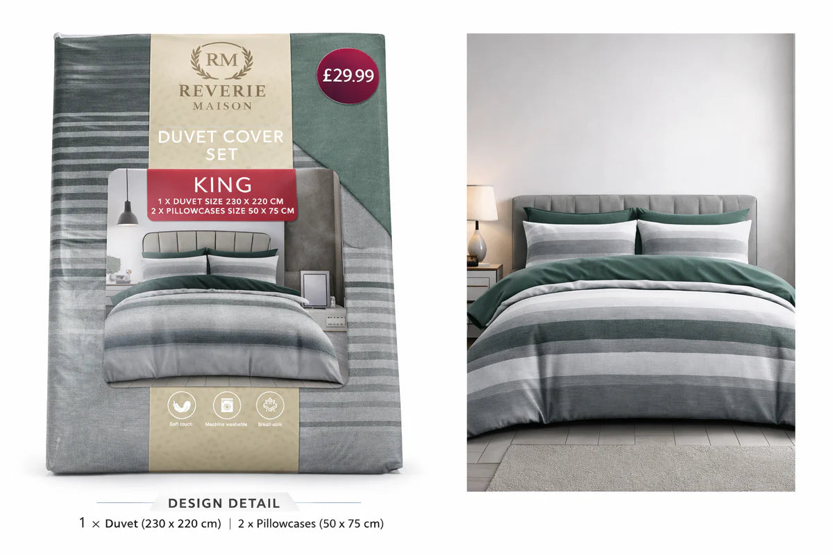 Reverie Maison Duvet Cover Set – King Sizes, Soft Touch Bedding set