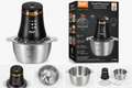 RAF 2.0L 1000W Food Processor – Stainless Steel Bowl
