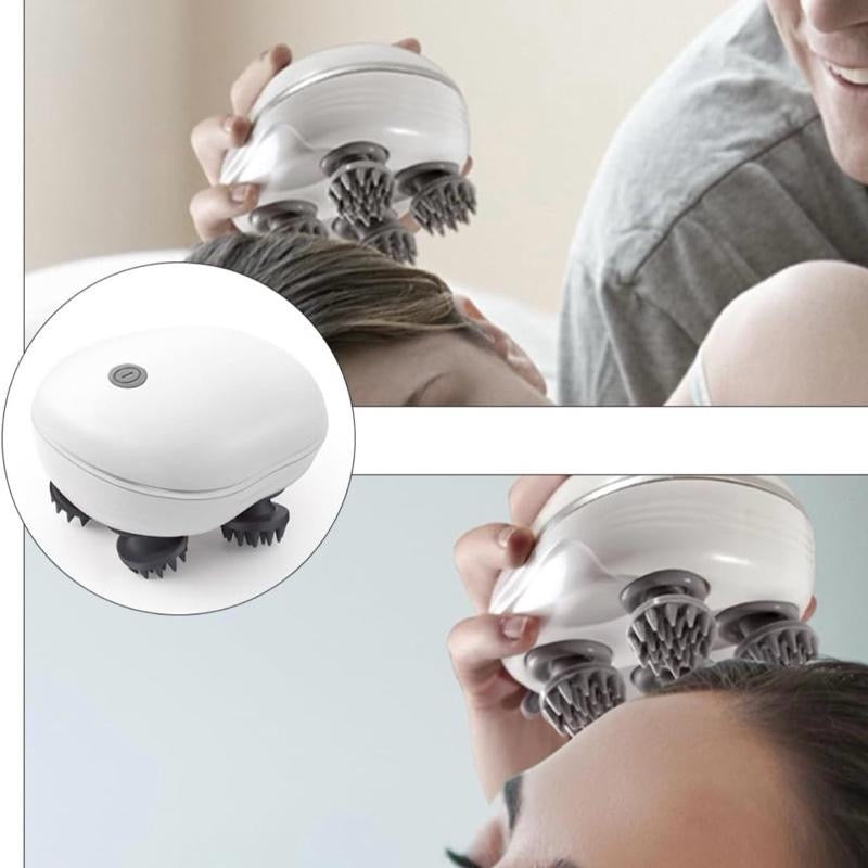 Electric Scalp Massager, Wireless Hand Massager for Dogs and Cats, IPX7 Scalp Massage Brush for Full Body Massage, Hair Growth and Stress Relief