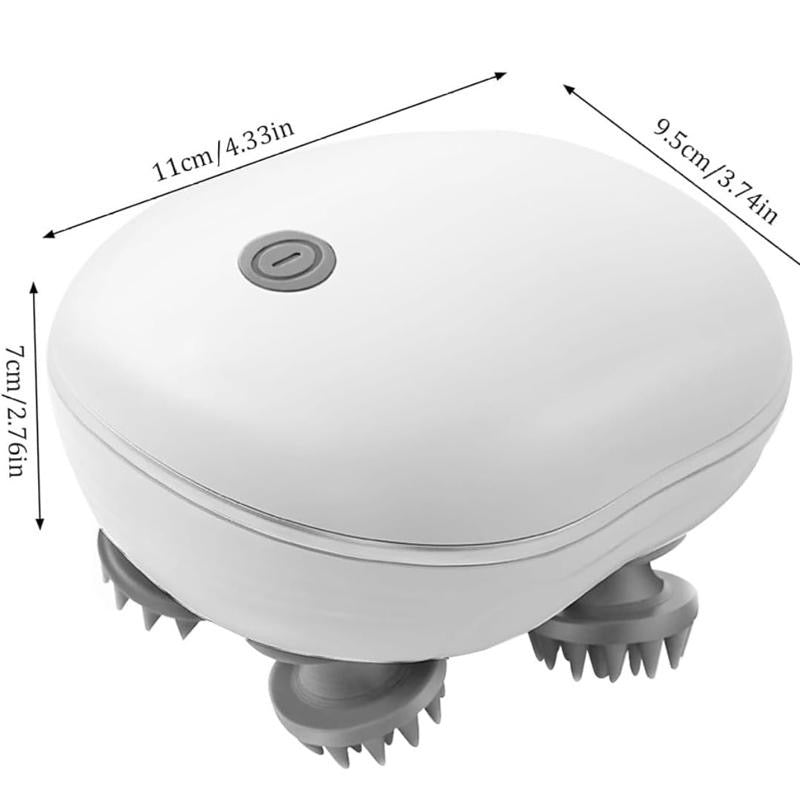 Electric Scalp Massager, Wireless Hand Massager for Dogs and Cats, IPX7 Scalp Massage Brush for Full Body Massage, Hair Growth and Stress Relief