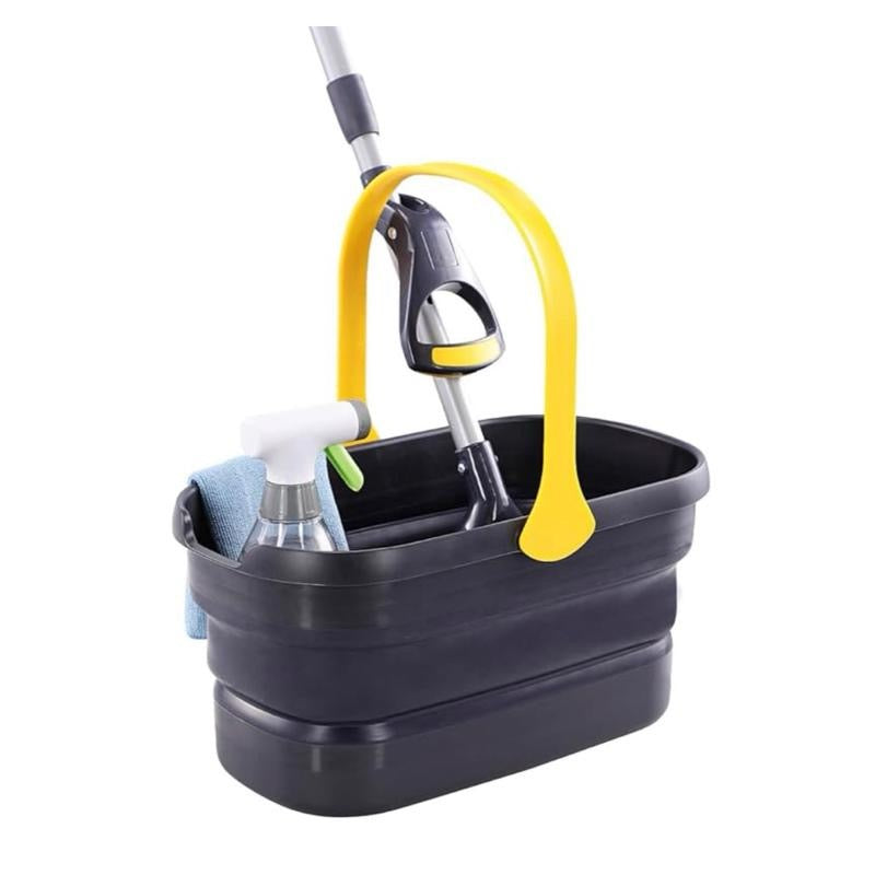 Yocada Collapsible Plastic Bucket Mop Bucket Cleaning Washing Bucket for Mop Cleaning Washing Fit Sponge Mop Flat Mop Cotton Mop Good Grips Angled
