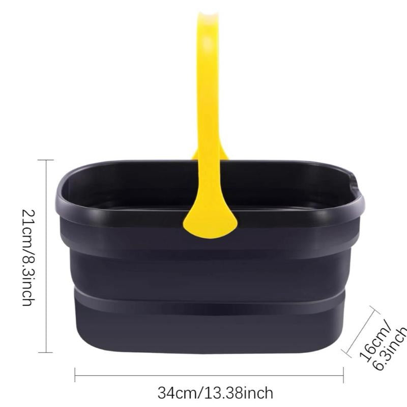 Yocada Collapsible Plastic Bucket Mop Bucket Cleaning Washing Bucket for Mop Cleaning Washing Fit Sponge Mop Flat Mop Cotton Mop Good Grips Angled