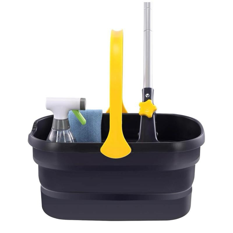 Yocada Collapsible Plastic Bucket Mop Bucket Cleaning Washing Bucket for Mop Cleaning Washing Fit Sponge Mop Flat Mop Cotton Mop Good Grips Angled