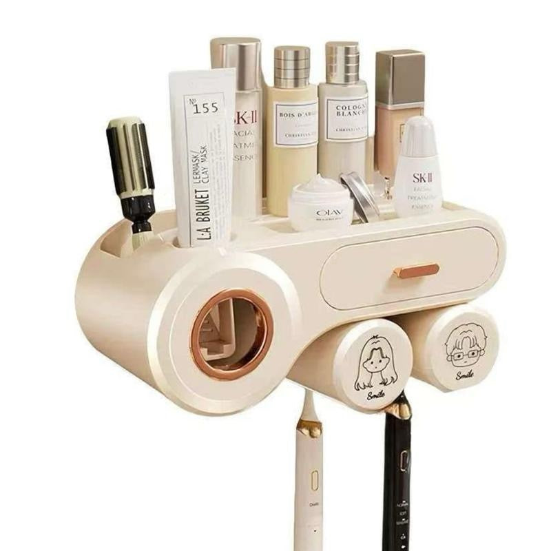 2 Cup Toothbrush Holders - Compact Storage Solution for Your Essentials