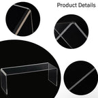 6 Pcs Acrylic Display Risers, 3 Sizes Clear Display Stands, Transparent Showcase Stands Acrylic Shelves, Product Display Shelf for Collections Pops Figures Jewelry Dessert Candy Cosmetics Perfume