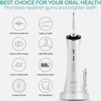 Water Flosser for Teeth Cordless Dental Oral Irrigator 3 Modes WF300