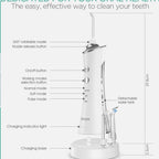 Water Flosser for Teeth Cordless Dental Oral Irrigator 3 Modes WF300