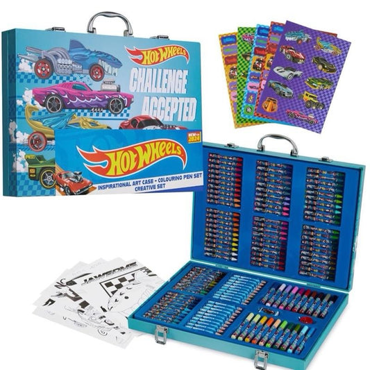 Set for Kids Art Supplies Colouring Pens Colouring Pencils Crayons Stickers Carry Case Arts and Crafts 130+ Pcs