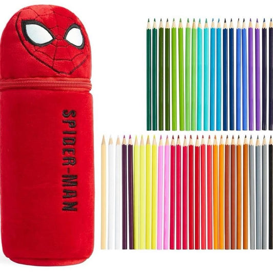 Coloured Pencils with Pencil Case 48 Pcs Colouring Set