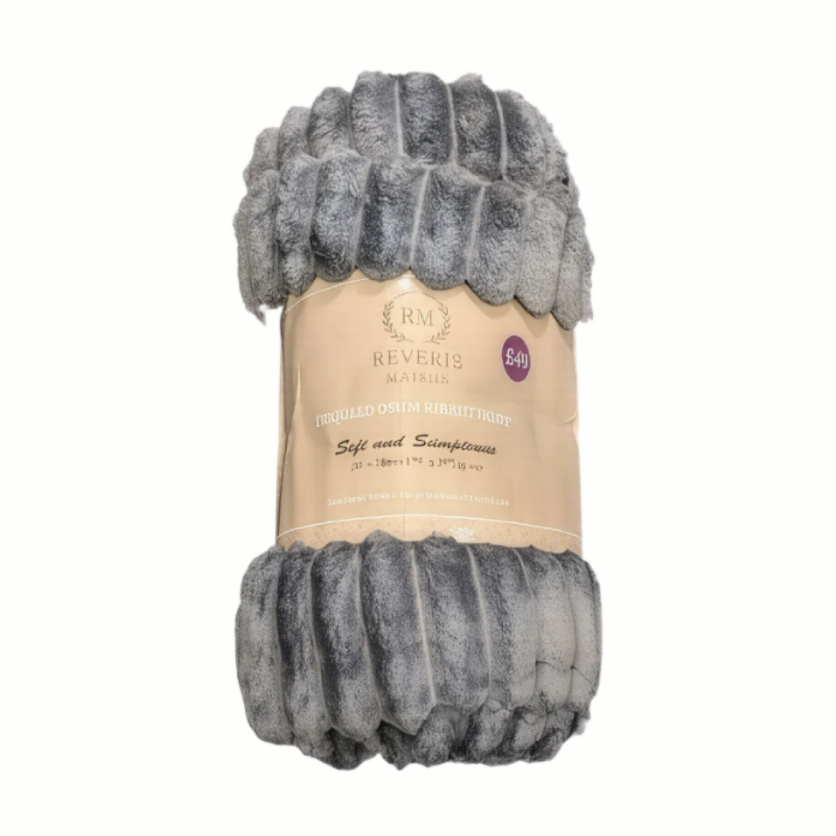 Reverie Maison Jacquard Large Ribbed Throw – Soft, Luxury Textured Blanket