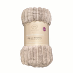 Reverie Maison Jacquard Large Ribbed Throw – Soft, Luxury Textured Blanket