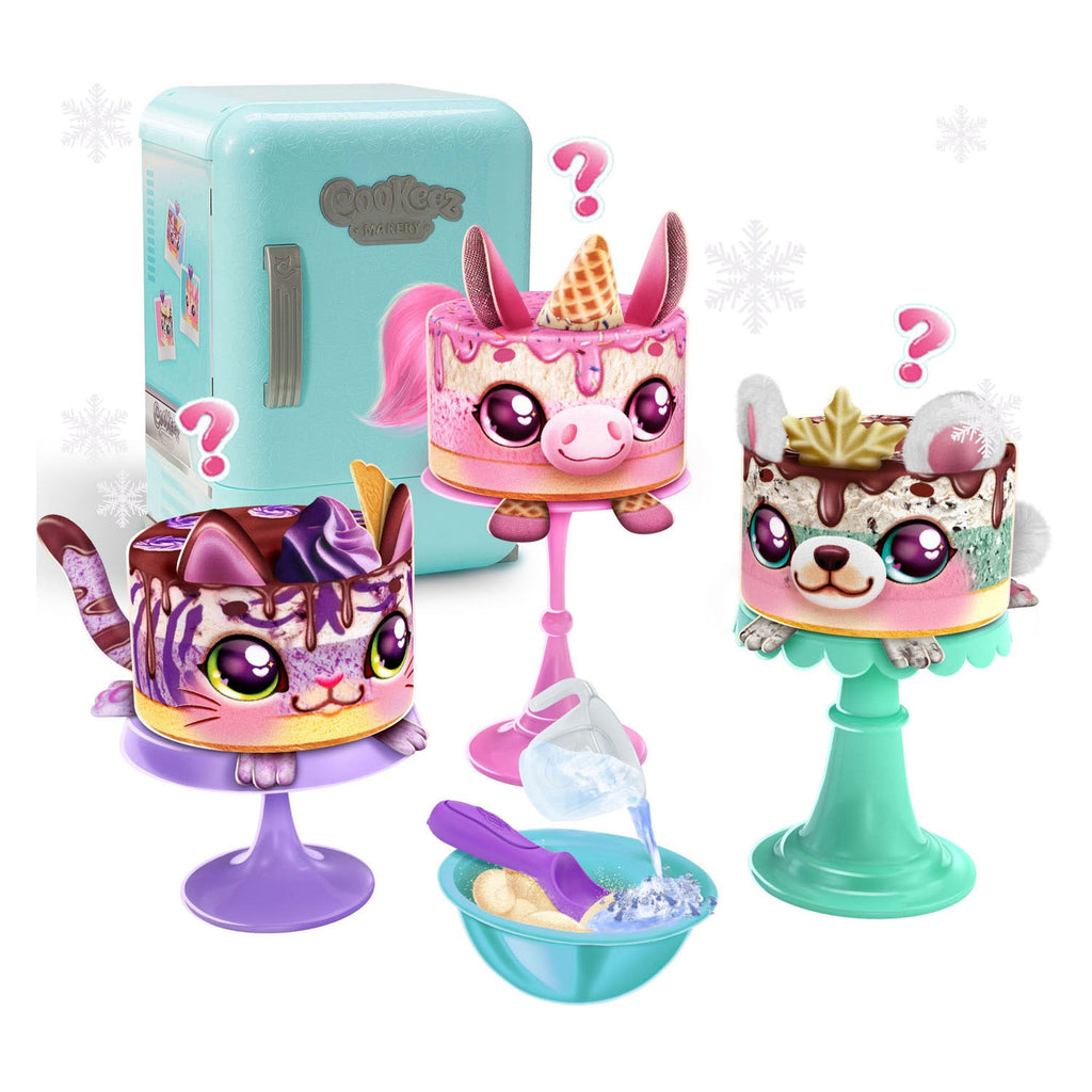 Cookeez Makery Freezy Cakez Fridge Playset – Interactive Kids Plush Toy Surprise