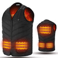 Heated Vest for Men and Women, USB Electric Heating Jacket with 3 Temperature Settings, Adjustable Size, Washable, Winter Warm Vest Coats Suitable for Fishing and Skiing (Unisex)