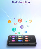 64GB MP3 Player with Bluetooth 5.3, Portable Digital Lossless Music Player with Built-in Speaker, 2.4 in Full Touch Screen, FM Radio, Line-in Voice Recorder, Earphones Included