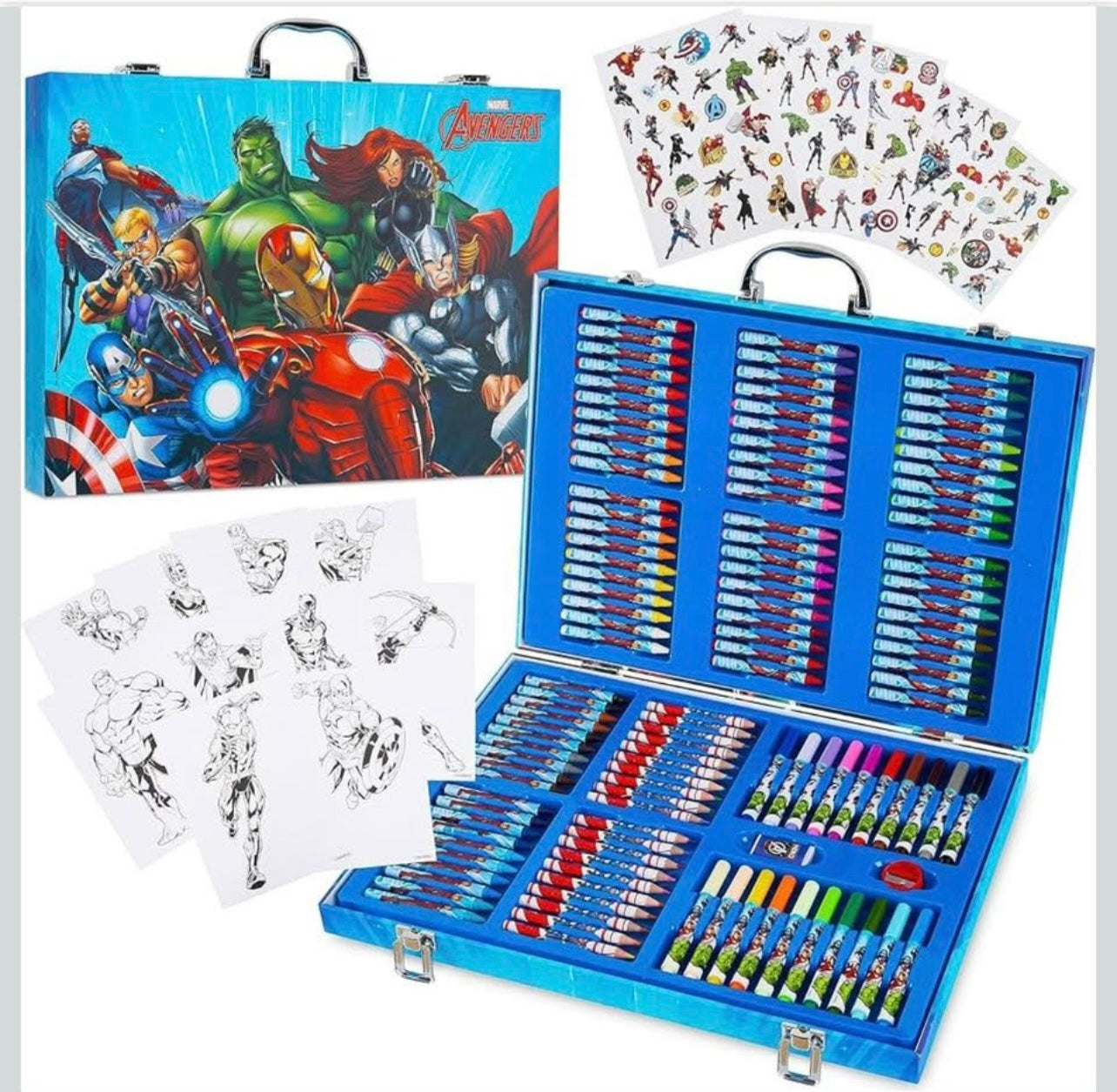 marvel avengers inspiration art case drawing set kids colouring