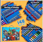 marvel avengers inspiration art case drawing set kids colouring