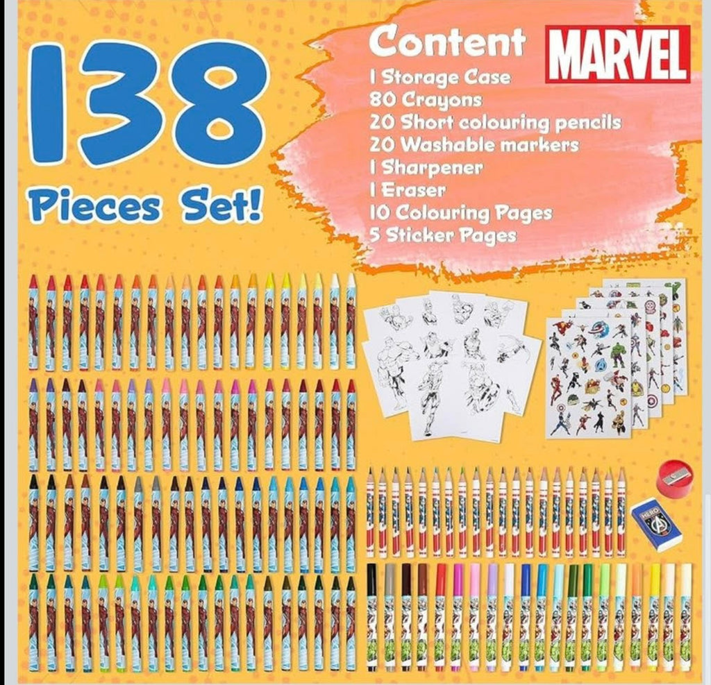 marvel avengers inspiration art case drawing set kids colouring