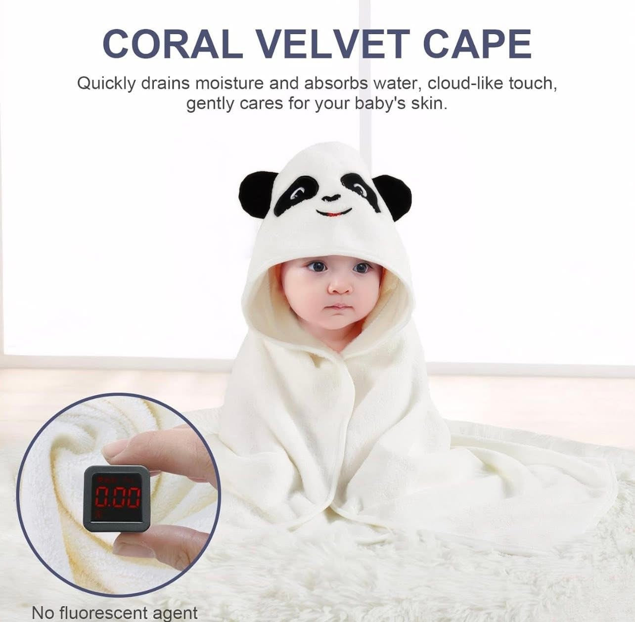 Baby Bath Pillow Seat, Baby Bath Mat Pillow Newborn, with Cute Hooded Baby Towel