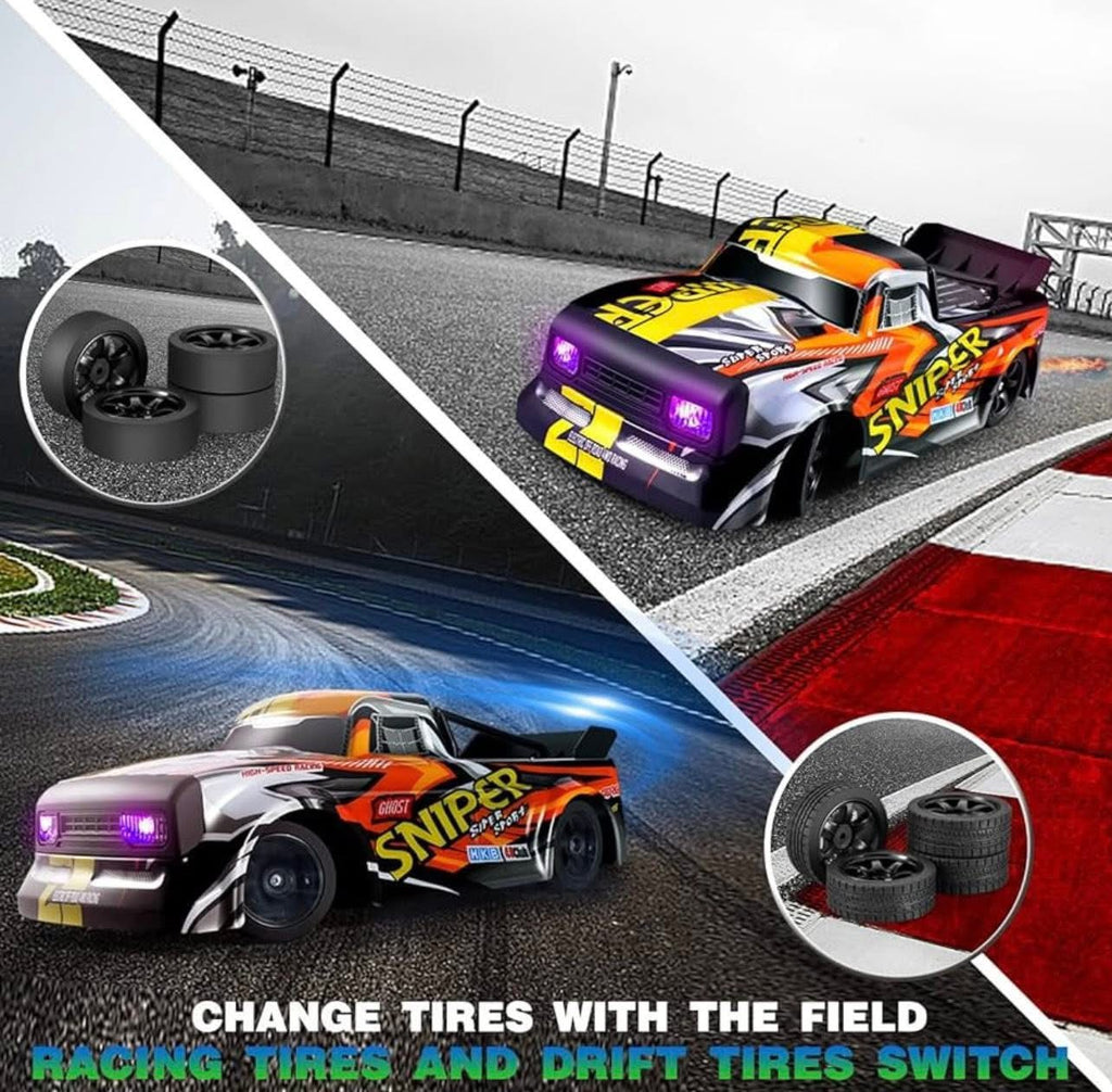 Sniper stunt car remote control with rechargeable battery