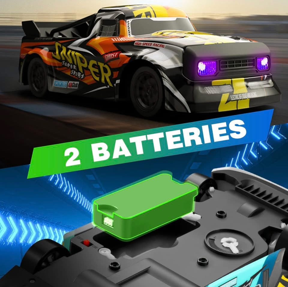 Sniper stunt car remote control with rechargeable battery