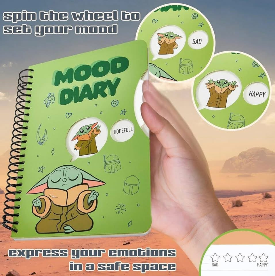 Disney Baby Yoda A5 Notebook and Pen Set