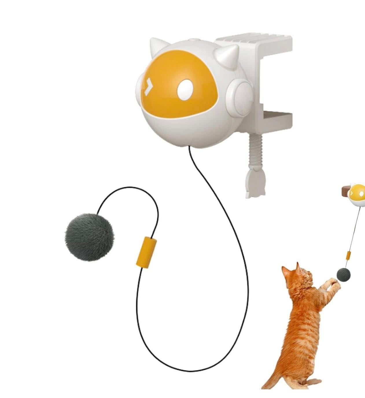 Electric Cat Balls | Automatic Lifting Cat Toy Balls | Retractable Indoor Cat Teaser Toy | Funny Cat Chaser Balls, Interactive Cat Toys For Self- & Exercise