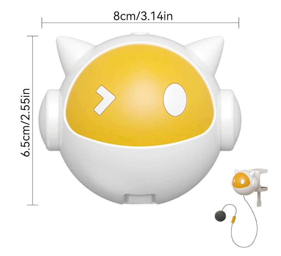 Electric Cat Balls | Automatic Lifting Cat Toy Balls | Retractable Indoor Cat Teaser Toy | Funny Cat Chaser Balls, Interactive Cat Toys For Self- & Exercise
