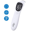 Forehead and Ear Thermometer for Fever - Lovia Digital Medical Infrared Temporal Thermometer for Infants Babies Kids and Adults with Fever Alarm, Accurate Instant Reading, Large LED Display