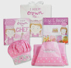 Includes Apron, Chef Hat, Educational Storybook, and Royal Recipes Cookbook. This is sure to be her favorite gift and the ultimate way to get her excited about cooking and baking!