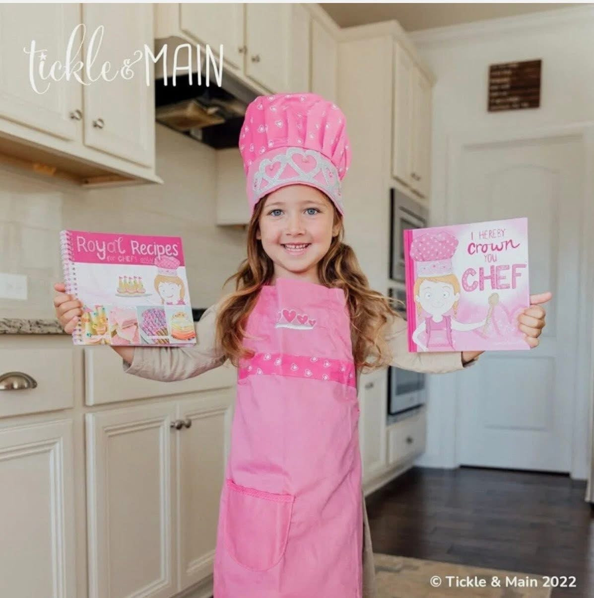 Includes Apron, Chef Hat, Educational Storybook, and Royal Recipes Cookbook. This is sure to be her favorite gift and the ultimate way to get her excited about cooking and baking!