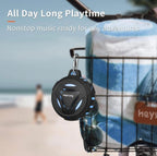 HEYSONG Shower Speaker, Waterpoof Portable Bluetooth Speakers Wireless with LED Lights, IP67, 36H Playtime, Rich Bass Small Speaker Bluetooth
