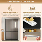 Motion Sensor Lights Indoor, 3 Pack 3 Color Temps Stepless Dimming USB-C Rechargeable Cupboard Light for Kitchen Wardrobe Hallway
